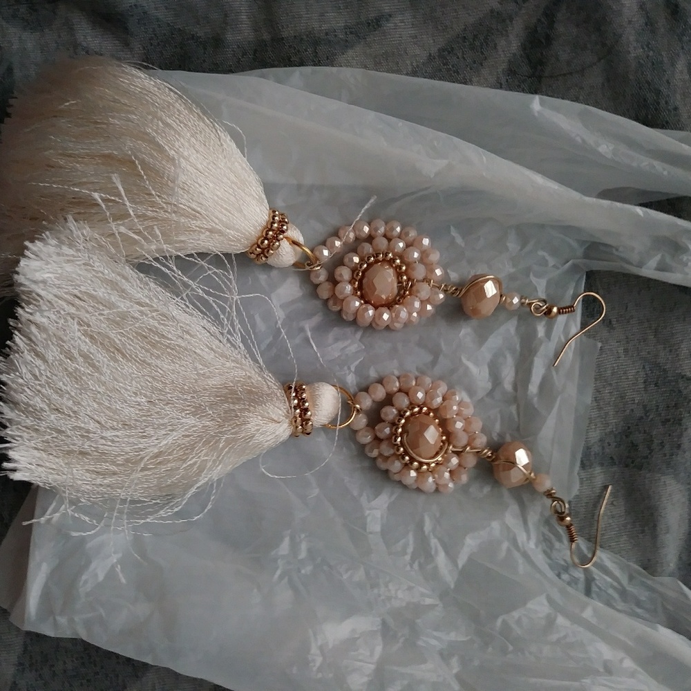 Earrings and a dress